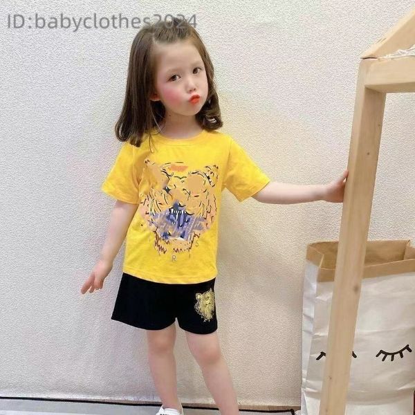 Classic children&#039;s designer clothing summer set children&#039;s boys and girls sportswear t-shirt and shorts