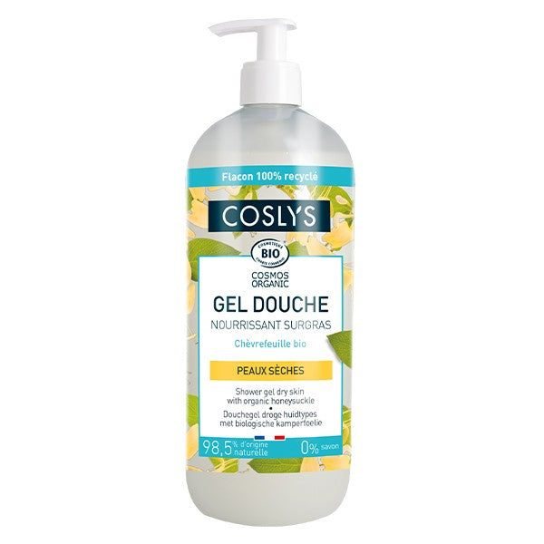 Coslys Gel de duș nutritiv cu caprifoi organic Piele uscată 1L