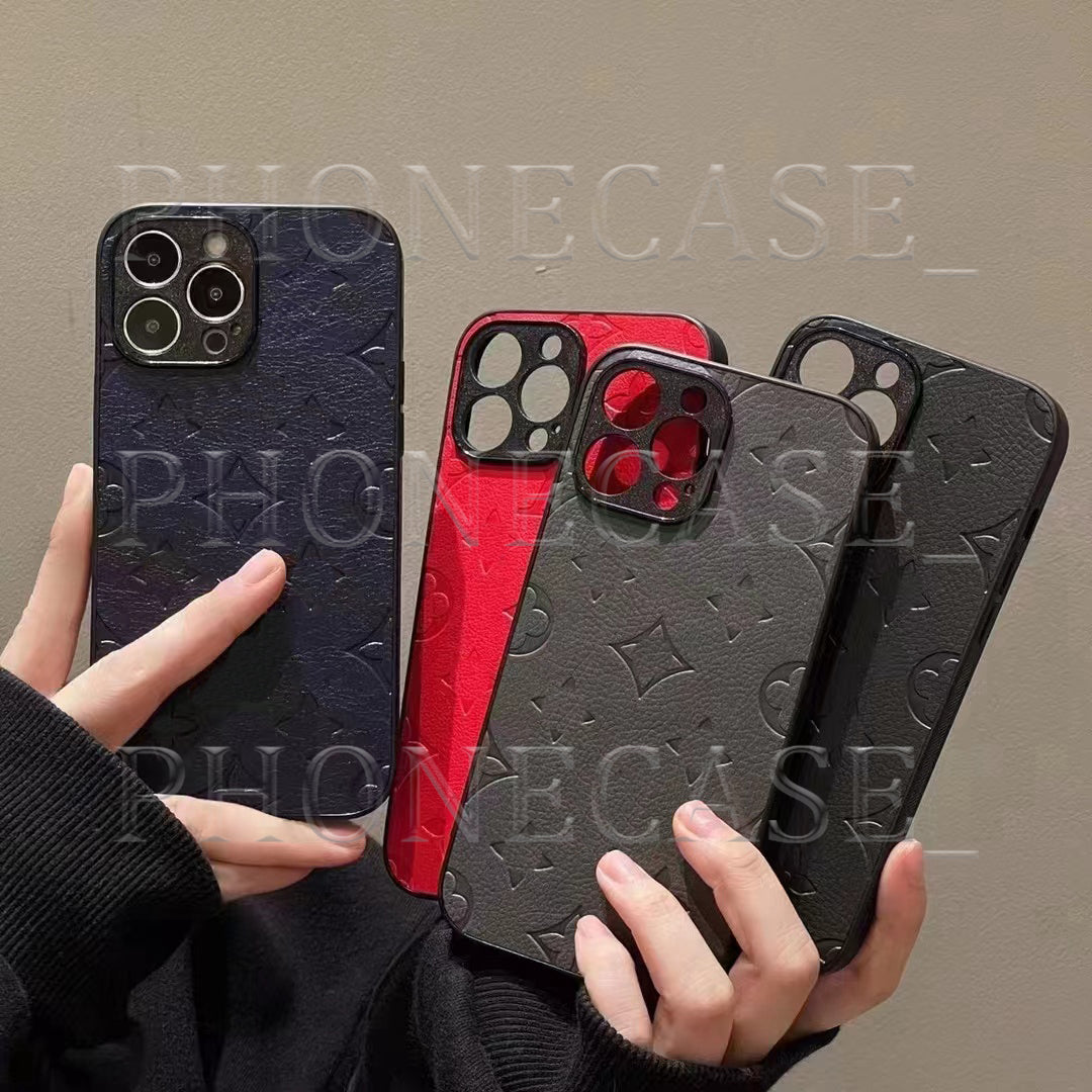 Beauty iPhone Phone Case 16 15 14 Pro Max Hi Quality Embossed Leather Cases 18 17 16promax 15promax 14promax 16pro 15pro 14pro 13pro 12pro 13 12 11