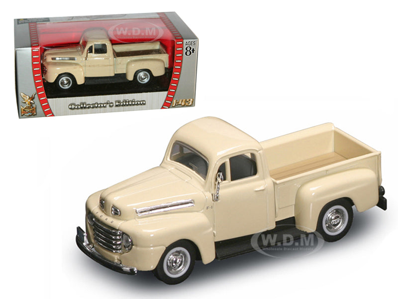 1948 Ford F-1 Pickup Truck Cream 1-43 Diecast Model Car by Road Signature