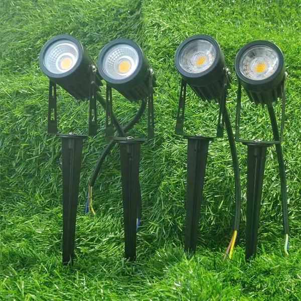 220V 110V 12V 3W 5W LED garden light outdoor LED waterproof lawn light landscape peak bulb IP65 LED garden light road spotlight X241102