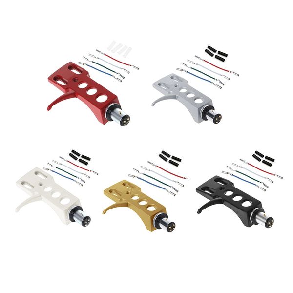 Turntable Headshell Mount Universal LP Phono Cartridge Replacement Phonograph Head Holder Stylus Lead Wire Universal Wholesale