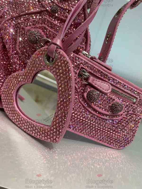 designer Le Designer Balencaigass Lecagoles Bags cagole full diamond half moon dumplings motorcycle Bag Messenger HandbagY6R4