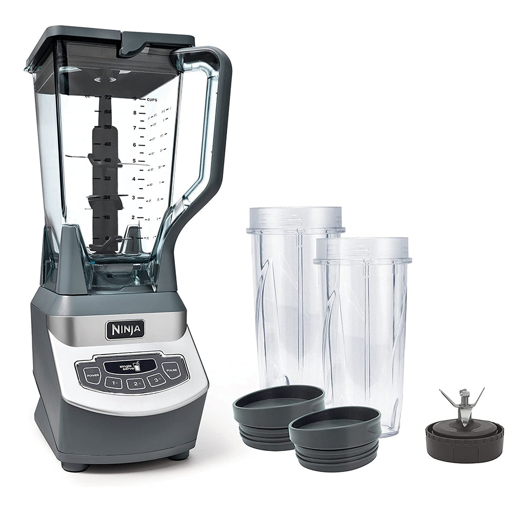 Ninja BL660 Professional Compact Smoothie & Food Processing Blender, 1100-Watts Juicers, 3 Functions for Frozen Drinks, Smoothies, Sauces