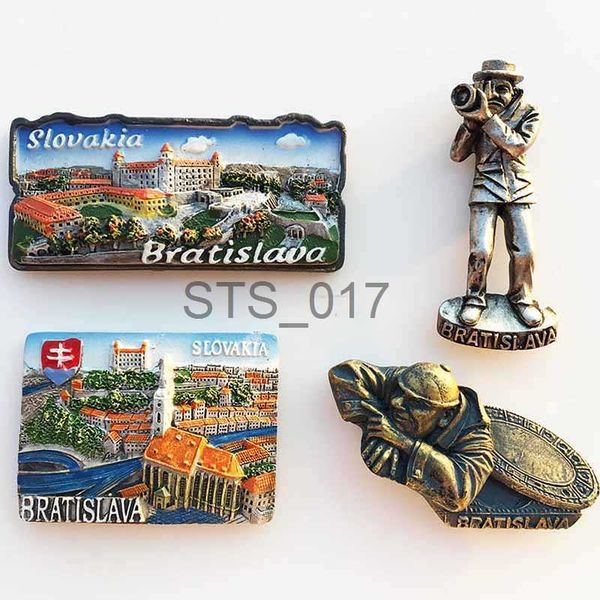 Fridge Magnets Slovak Fridge Magnets Capital Bratislava Slovakia Landmark Tourist Attractions Decorative Crafts Magnetic refrigerator sticke