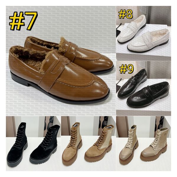 Women Boots Designer Boot Fashion Combat Boot Casual Shoes Stiletto Heels leather boots Fleece - lined Loafers