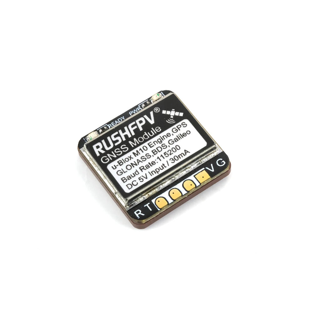 RUSHFPV GNSS Mini M10 GPS Module 10HZRate Built-in Ceramic Antenna for RC Airplane FPV Freestyle Drones DIY Parts