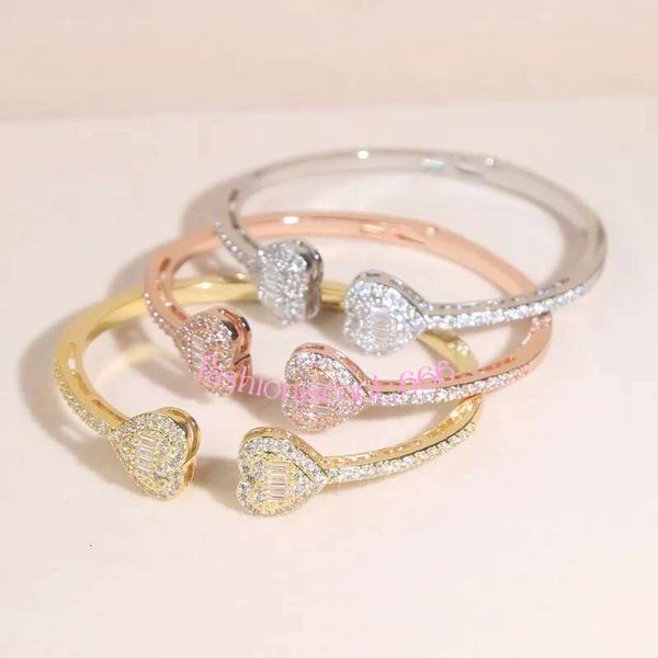 Frete grátis coração amor forma forma de pulseira ajustável homem homem homem hip hop gelado bg cubic zirconia casal jewellery presente