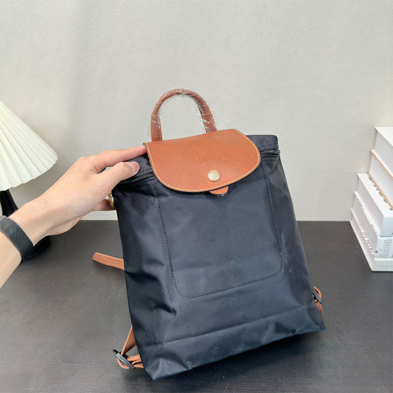 Fashion Nylon Backpack Shopping Shoulder Bag Classic Portable Rucksack Leisure Vacation Travel Handbag Knapsack Daily Commuting Womens Backpacks