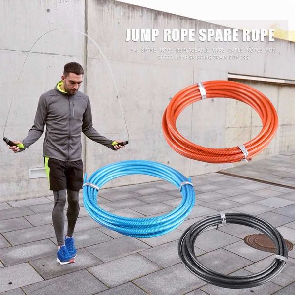 Jump Ropes 3m steel wire rope for jump rope spare rope replaceable steel wire rope metal rope jump rope accessories fitness equipment Y24042