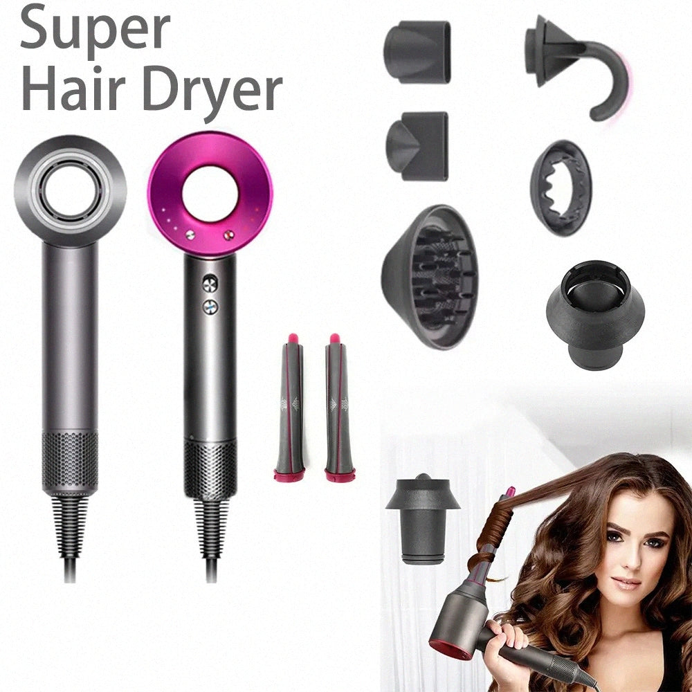Hair Dryers Negative Ionic Professional Salon Blow Powerful Travel Homeuse Cold Wind Hairdryer Temperature Care Blowdryer Drop Delive Dhowh k3wm#