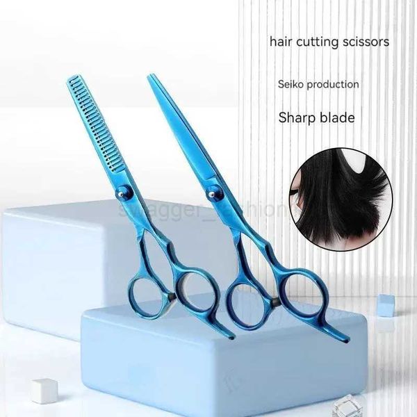 2pcs Household Hair Scissors Flat Cutting Teeth Scissors Professional Hair Control Practical Convenient ToolXJ240807