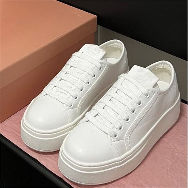 New Fashion Designer Women&#039;s Dress Shoes Lace-Up Thick Sole Casual Sneakers Ladies Luxury Platform Chaussures Outdoor Skate Shoes