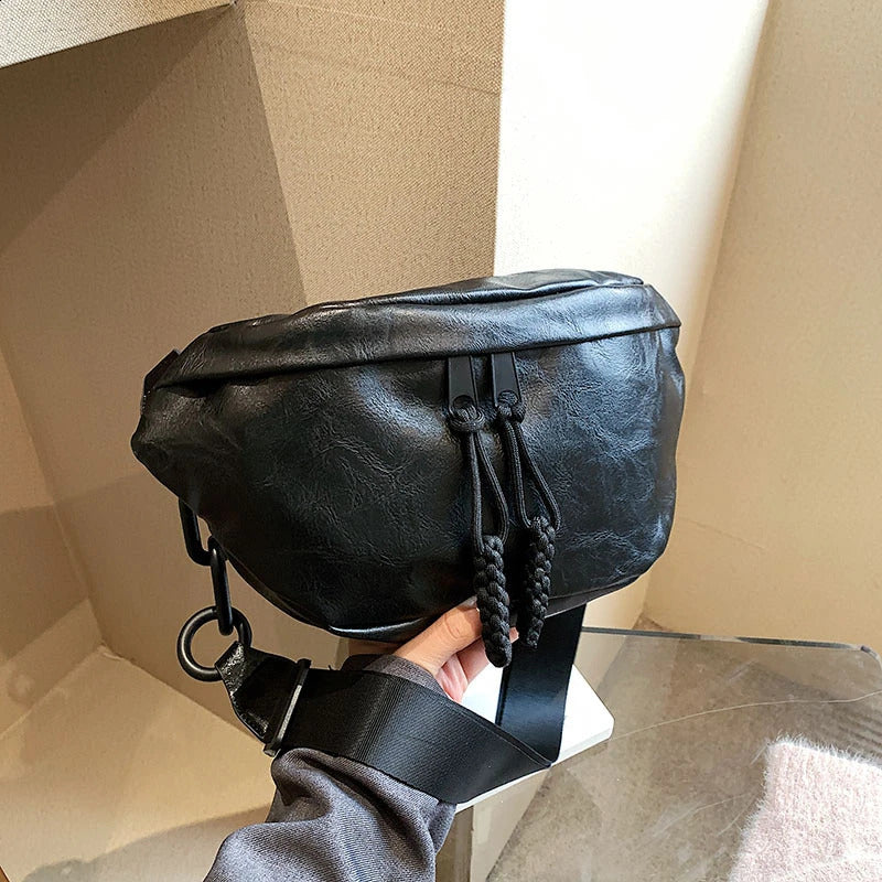 er Shoulder Crossbody Bags Top grade soft Leather Fanny pack Women Handbag phone Purses Female Waist Bag Chest Bags 250121