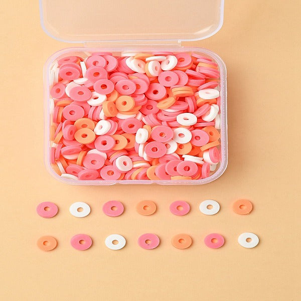 20G 4 Colors Handmade Polymer Clay Beads