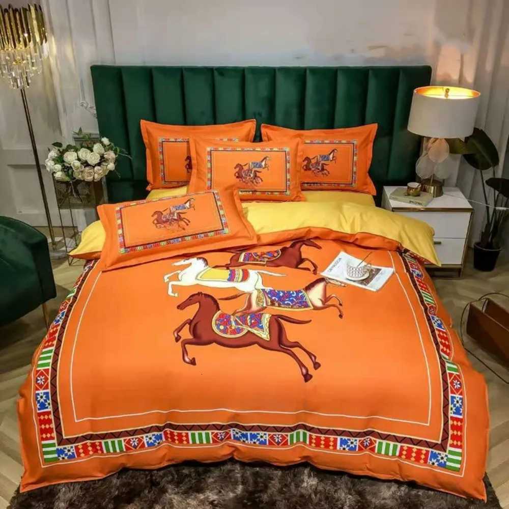 Designer European Retro Style Microfiber Bedding Sets Childrens Bed Linen with Zip Ro Decor Luxury Duvet Cover for Teenagers 3-Piece 1 G250823a