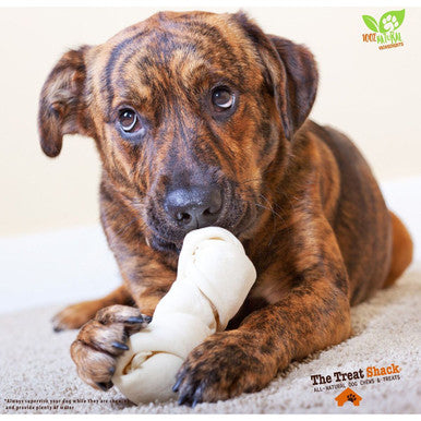 4-5" Knotted Premium Rawhide Dog Treats - 4-5" Knotted Rawhide Bone Dog Treat,20Ct