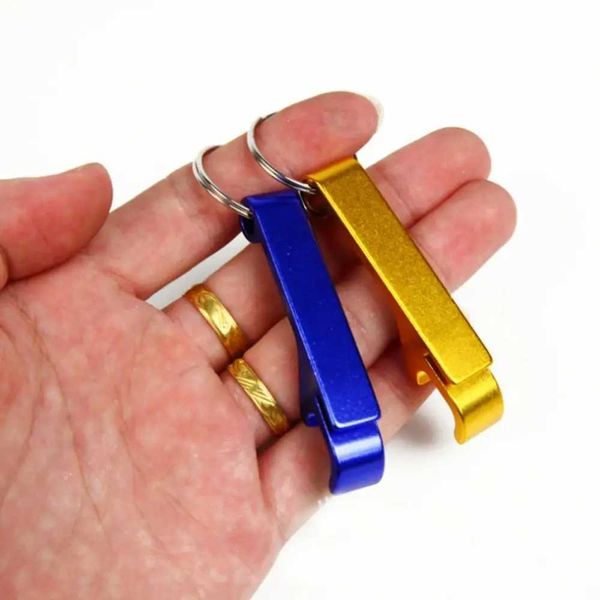 Mini Bottle Opener Portable Colored Metal Beer Beverage Bottle Opener Keychain Bar Tools Party Gifts W240827