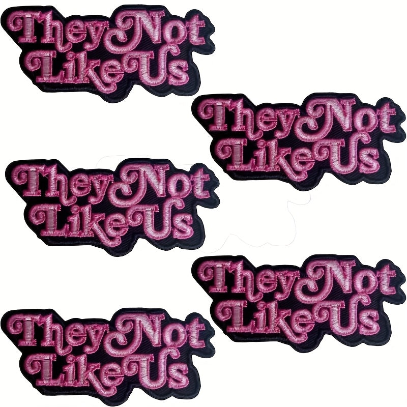 TEMU 5pcs Iron On Patches, Embroidered Badge, Ironed And Sewn With Fabric Patches, Suitable For Clothes, Backpacks, Hats, Pants, Jackets, Denim