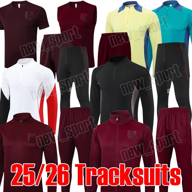 2025-26 HENDERSON BROBBEY 125TH Soccer Tracksuits AKPOM BASSEY Hoodie BLIND MARLEY HALLER NERES Training suit football jacket Men size survetement j