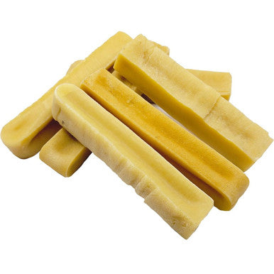 The Treat Shack Himalayan Yak Cheeses Dog Chew Treats, 5-6" (0.5 to 1-Pound) - Large 5-6" Yak Cheese Dog Treats, 1LB