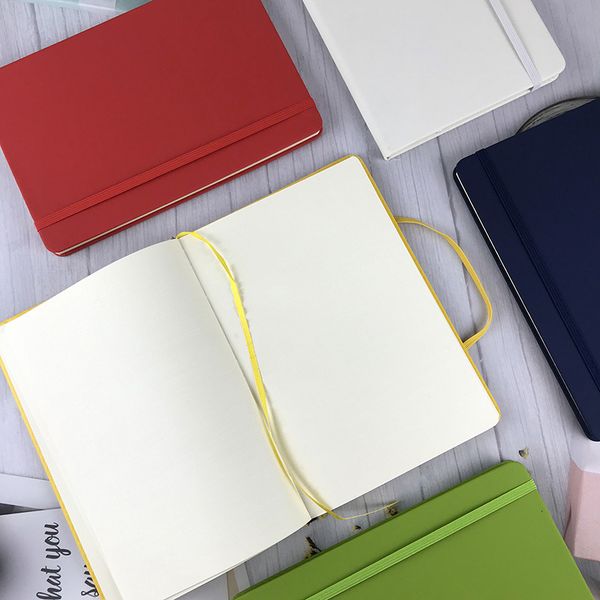 Business A5 Strap Minimalist PU Notebook A6 Blank Inner Page Diary Book