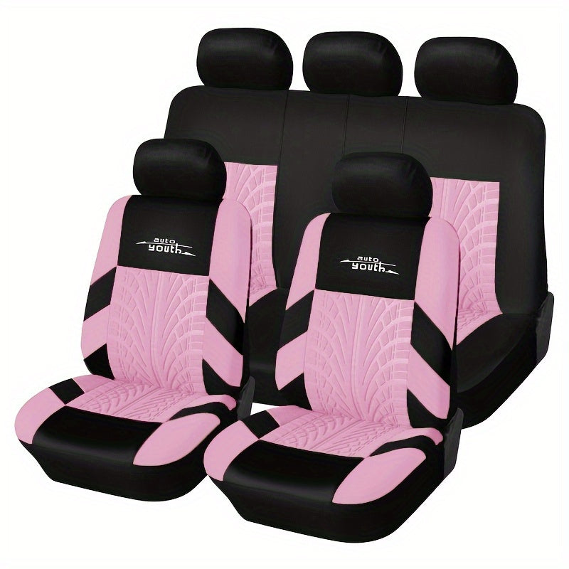 TEMU Universal Car Seat Cover Polyester Seat Covers Fashionable Decoration Of Seat Cover