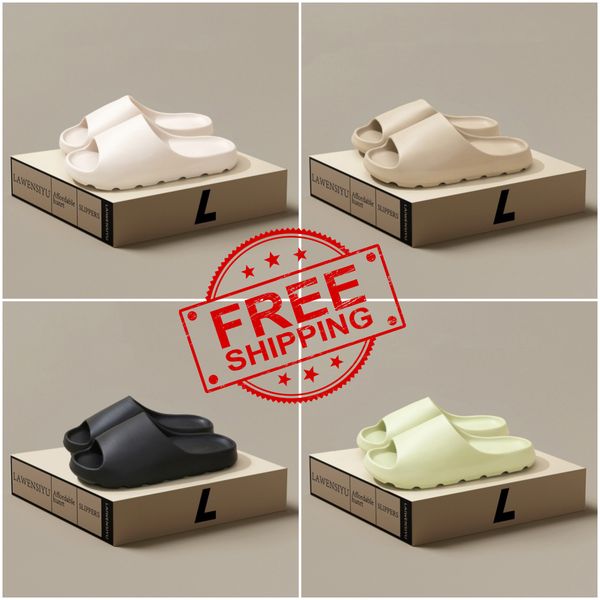 House Women man Massage Slippers Summer Indoor PVC Non-slip Bathroom Slides Couples Flat Shoes Bedroom Comfortable green white sandals