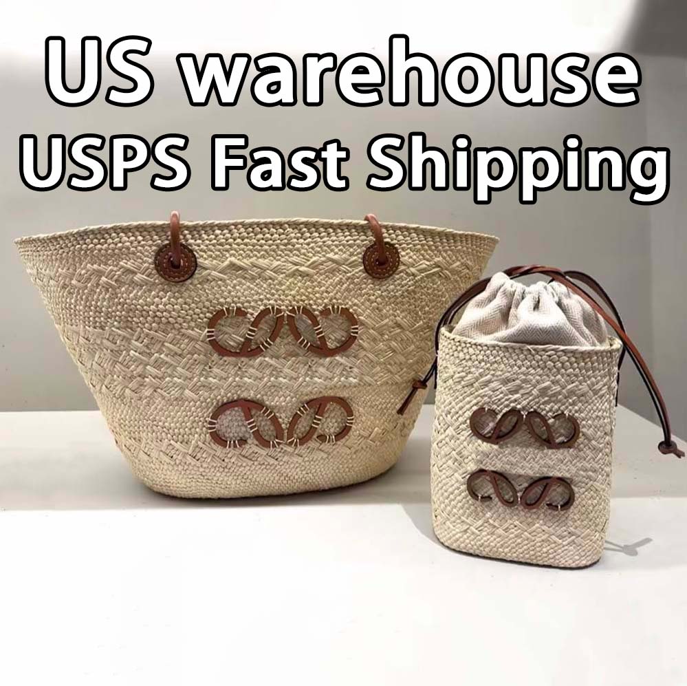 Designer Bags Luxury Bags Shoulder Bags Tote Handbags Ladies Large Capacity Shopping Bags Beach Bags Handmade Woven Embossed Plants Basket Straw Bag