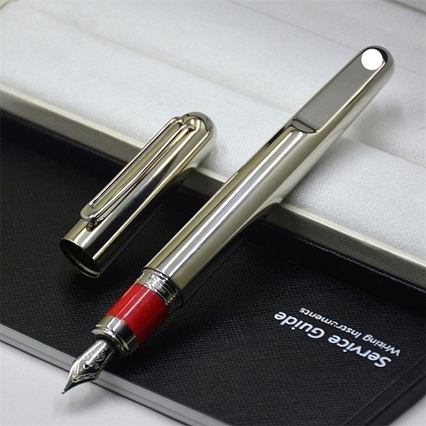 Promoção por atacado Sier  Black Magnetic Fountain Office Administrative Stationery Fashion M Renging Ball Ball Pen para Presente de Negóci