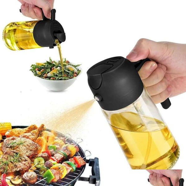 Other Kitchen Tools In Cooking 2024 2 1 And Sprayer 16Oz Glass Olive Dispenser Bottle Foodgrade Oil Mister For Air Fryer Salad Fryin Ot9Eg