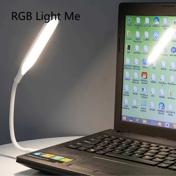 NOVO LIVRO PORTÁVEL DE CARE LED LED LIVRO ESTUDO LEITURA LAMPO DE LAPTOPO DE LAPTOP PC Iluminação Night Light Light USB Plug Desk Lampt25010