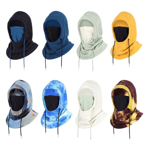 Adult Fleece Hat Scarf Thermal Head Cover Tactically Warm Balaclava Face Mask Neck Warmer Sport Cycling Ski Scarf Hat