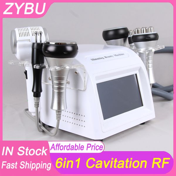 Hot Sale 6 In 1 40K Body Slimming Cavitation RF Ultrasonic Weight Removal Fat Loss Facial Rejuvenation Beauty Machine Skin Tighten Anti-wrin