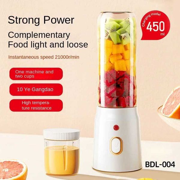 Portable blender for kitchen and home wireless electric fruit juicer vibration and smoothie personal travel blender M240828