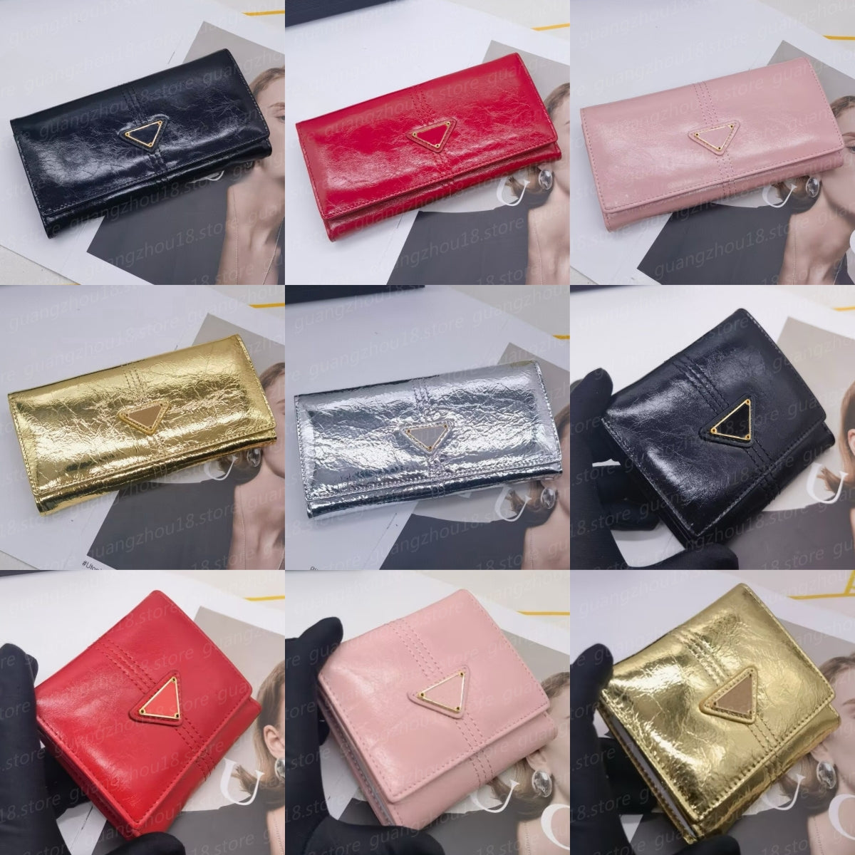 Fashion Designer Long Short Wallet Women Men&#039;s Small Purses Card Holders Festival Gifts 29419