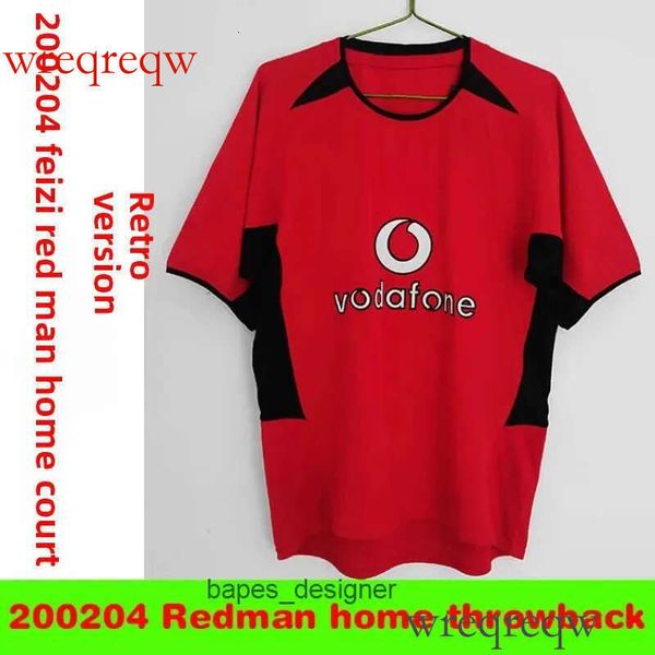 Bikinis Set Mens Tracksuits 2002s Temporada Red Man Main Stadium Jersey Vintage Small Lo Nerduo Soccer Shirt Futebol Uniform Retro Sportswea
