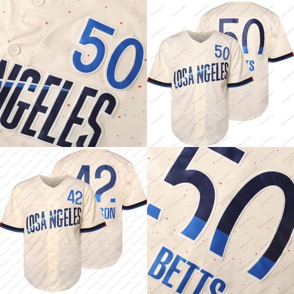 Cities Baseball Jerseys 17 Ohtani 16 Smith 18 Yamamoto Betts 50 Freeman 5 Hernandez 8 Custom Number Any Name For Men Women Youth