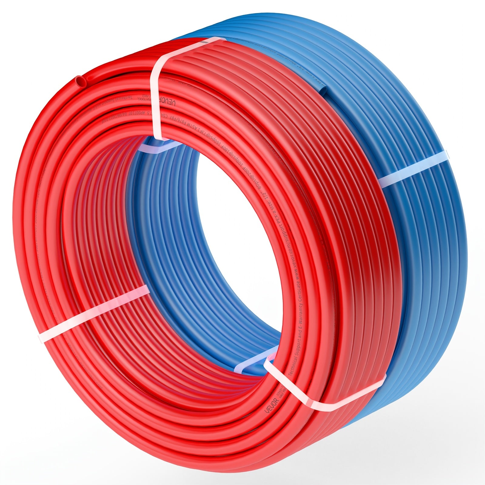 TEMU Happybuy Pex Pipe 1-2 Inch, 2 X 100 Feet Pex-a Flexible Tubing For Potable Hot-cold Water, Plumbing Lines With Free Cutter, For Plumbing