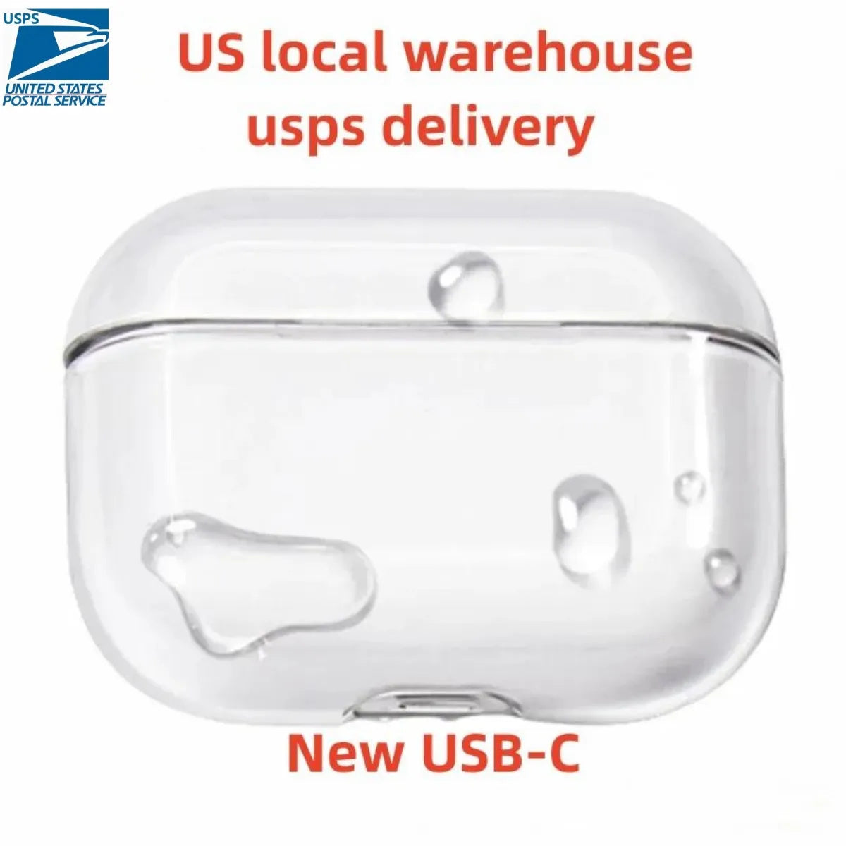 For air pro 2 2nd generation 3 pros max Headphone Accessories Solid TPU Silicone Protective Earphone Cover Wireless Charging Case USA Stock