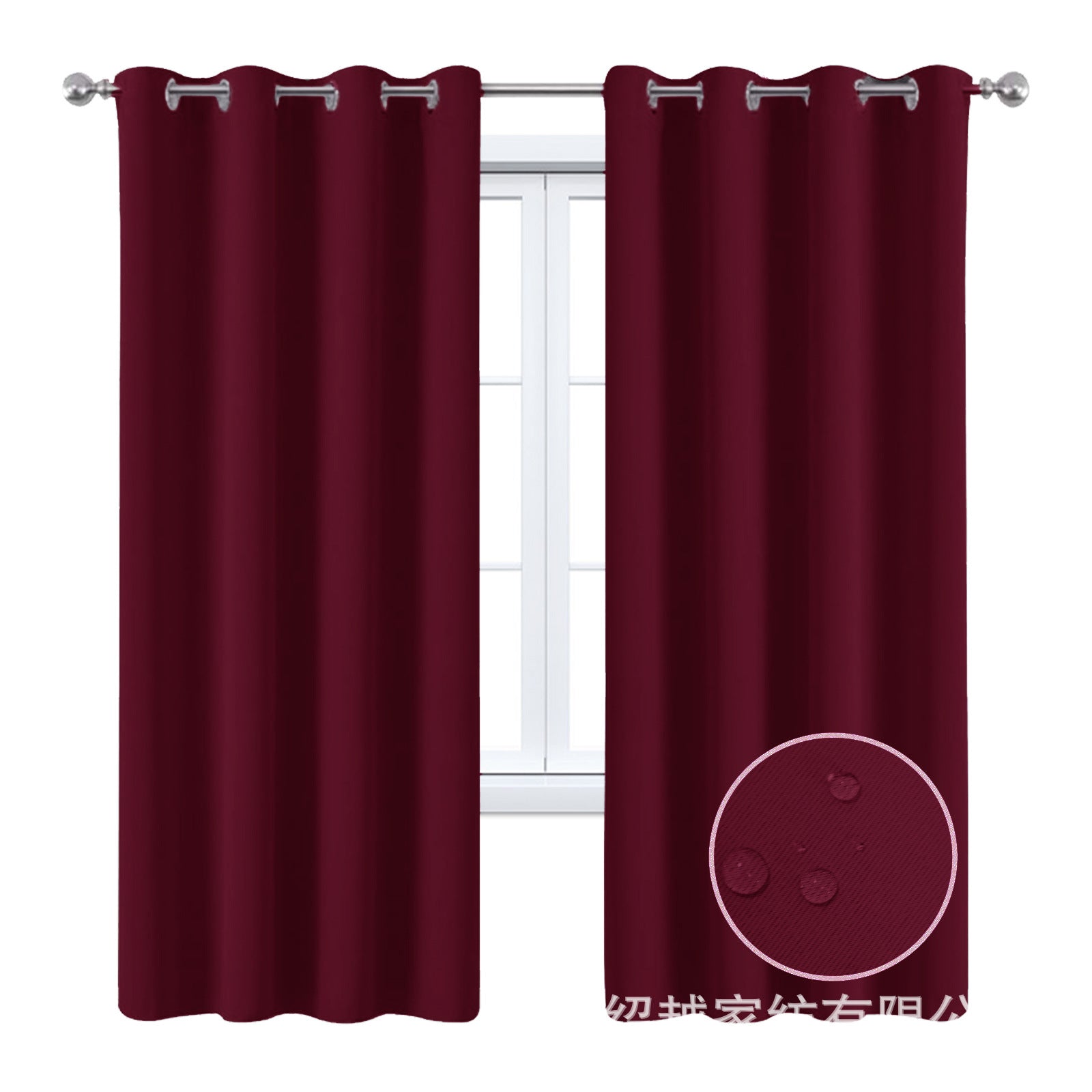 YL-36812 factory wholesale cross-border full blackout cloth solid color balcony sun protection heat insulation outdoor waterproof curtain