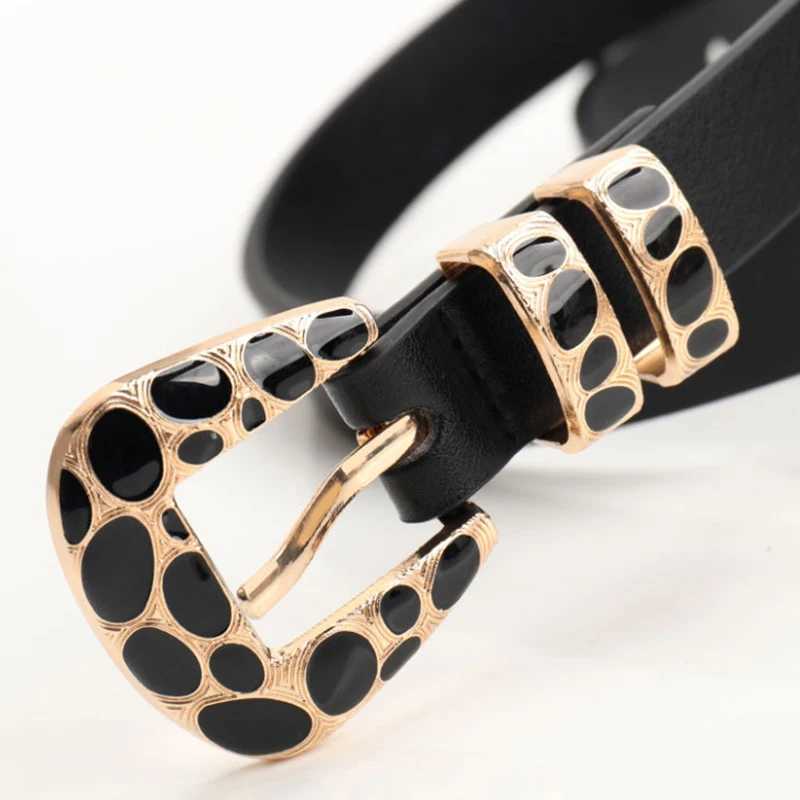 2025 Leopard Print Design Wens Belt Hip Hop Trendy Y2k Girls Girdle Fashion Casual Jeans Dress Accessories Pu Leather X2506147