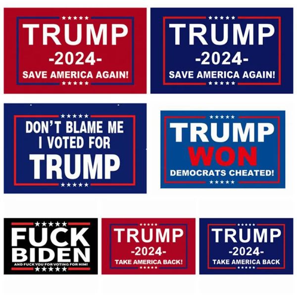 Donald Trump Car Stickers 2024 3.9x5.9 inch Bumper Sticker Keep Make America Great Decal for Windows House Laptop Styling Vehicle Paster Tak