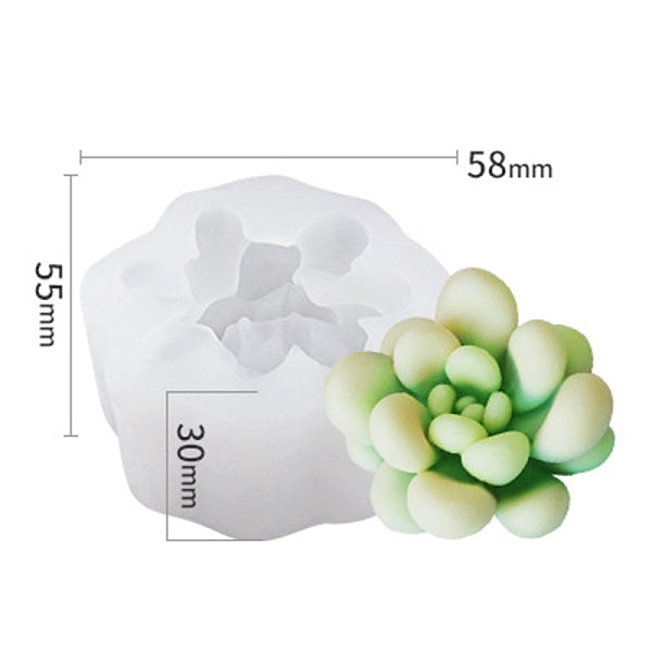 Succulent Plants Shape DIY Candle Silicone Molds