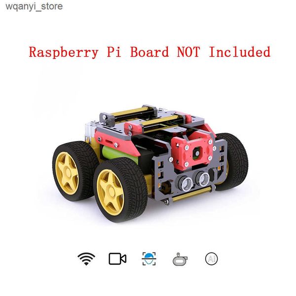 Electronics Robots Adeept AWR 4WD WiFi Intelligent Robot Car Kit DIY Robot Kit for Children and Adults (excluding Raspberry Pi board) L24091
