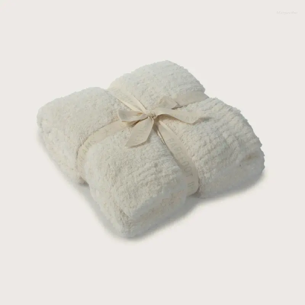 Blankets Comfy Super Soft Throw Blanket Solid Color High-grade Fleece Fuzzy Fluffy Warm Microfiber Knitted Lightweight