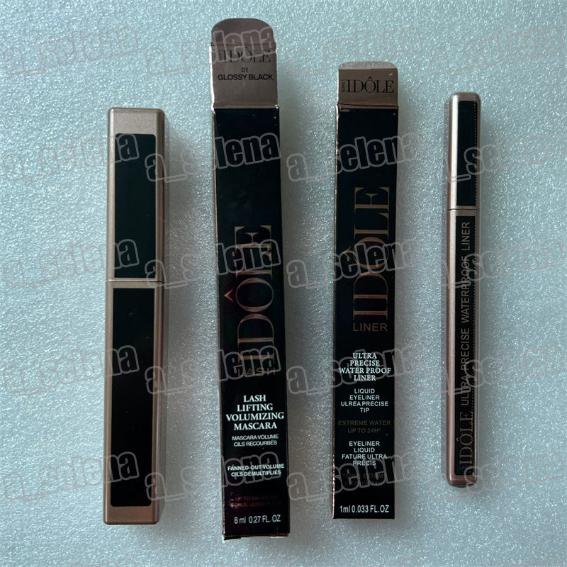 Eye Mascara Lash Lifting Volumizing Mascara 8ml Ultra Precise Waterproof Liner Liquid Eyeliner 1ml