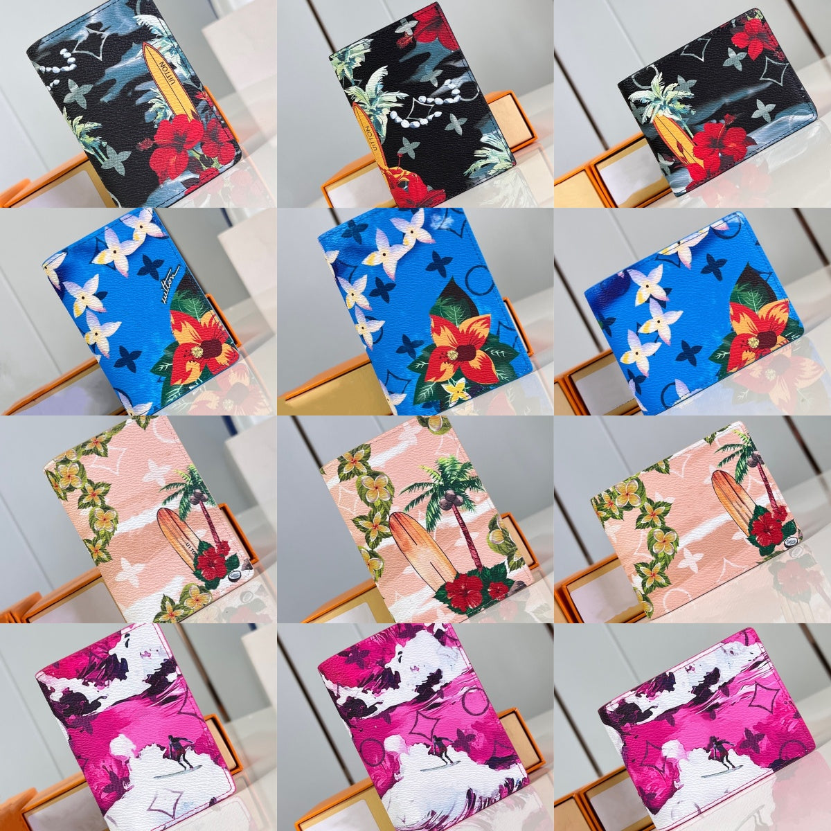 25SS Men&#039;s And Women&#039;s Luxury Designer Purse Classic Floral Handbag Classic Interior Slot Pocket Bag Ladies Pass Pocket Travel Wallet Coin