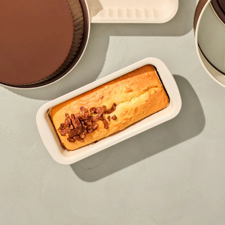 Karaca Hense Loaf Pan, 25cm, Brown Cream