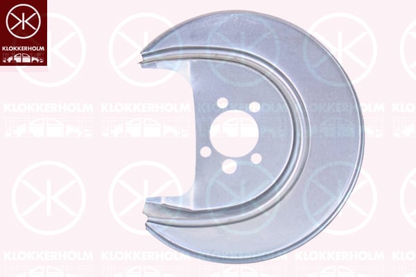 Splash Panel, brake disc KLOKKERHOLM 9506878